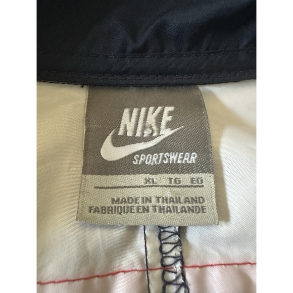 Vintage 2000s Nike Sportswear 1/2 Zip Printed Logo Windbreaker Jacket Size Xl - Picture 3 of 6